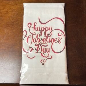 Mary Lake-Thompson Happy Valentine’s Day Flour Sack Kitchen Towel